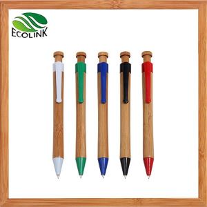 Natürliche Handarbeit Bambus Kugelschreiber Gel Ink Pen Geschenk mit Bambus-Etui