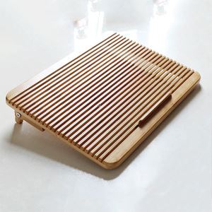 Laptop-Kühlbambustisch