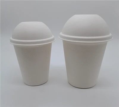 90-mm-Kuppelbecherdeckel aus Zuckerrohr-Bagasse-Zellstoff