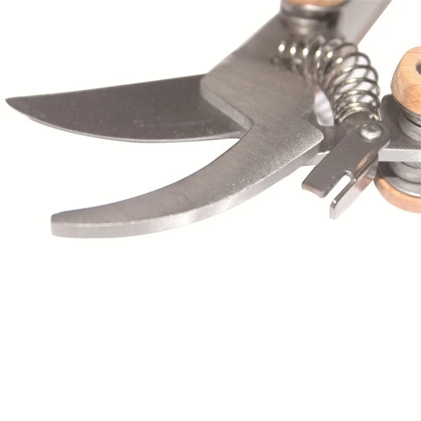 Pruning Shears Garden Scissors With Wooden Handle