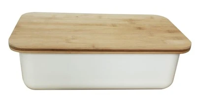 Bambusfaser Brotkorb mit Bambusbrettdeckel