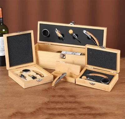 4pcs Weinflaschenöffner Korkenzieherzubehör Sets