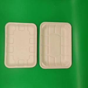 7 Zoll quadratisch biologisch abbaubare Bambuszellstoffplatten