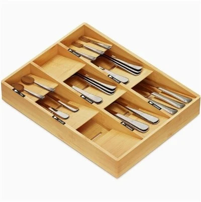 Bambus-Küchenutensilien-Besteck-Tablett-Halter-Organizer